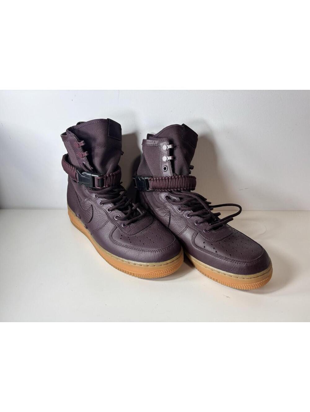 Nike 864024-600 SF Air Force 1 AF1 High Deep Burgundy Boot Shoe Sneaker Army 9.5